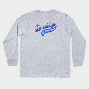 Brooklyn pride Kids Long Sleeve T-Shirt